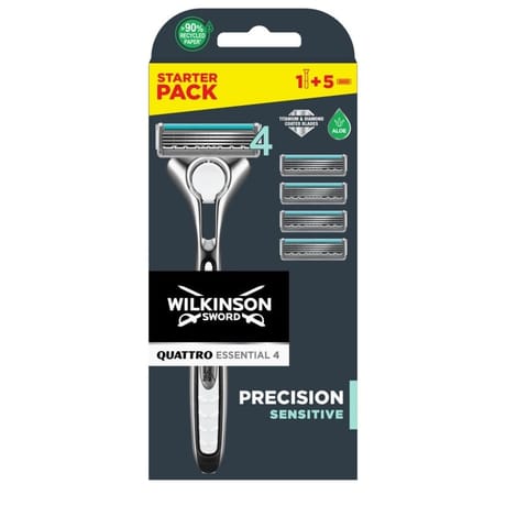 Wilkinson Starter pack quattro essential 4 précision sensitive + 5 lames