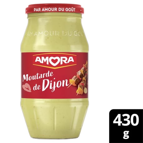 Amora moutarde forte de Dijon bocal 430g