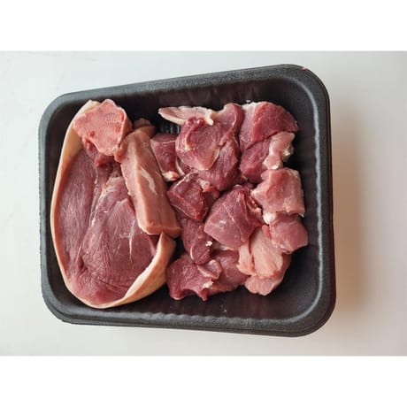 Colis de porc : rouelle de jambon + sauté sans os