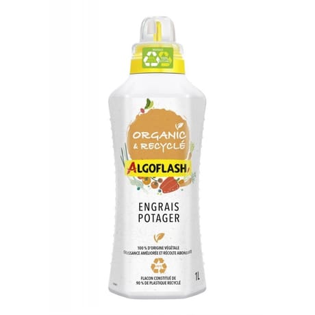 Algoflash Organic & Recyclé engrais liquide potager 1L