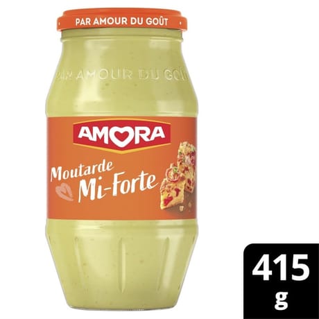 Amora moutarde mi forte 415g