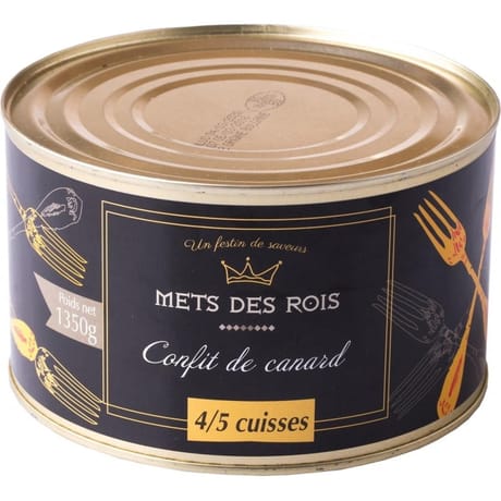Mets des rois confit de canard 4/5 cuisses 2/1 1350g