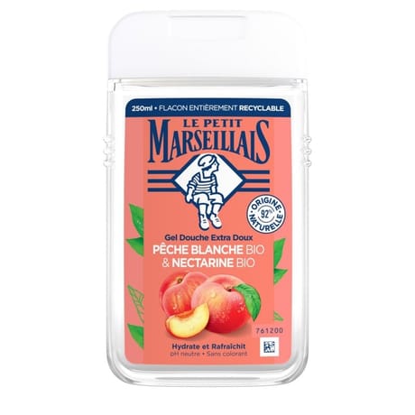 Le Petit Marseillais extra-doux pêche blanche & nectarine bio 250ml