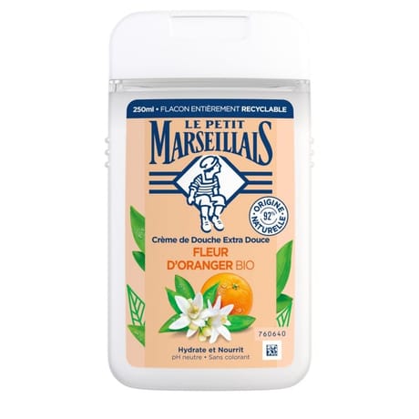 Le Petit Marseillais douche extra-doux fleur d'oranger bio 250ml