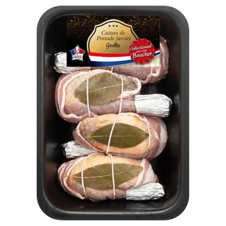 Cuisse de pintade aux girolles bq s/atmo x4 selection du boucher