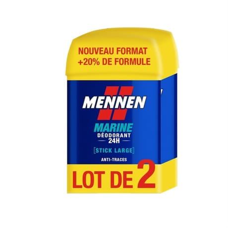 Menmen déodorant stick marine 120ml x2