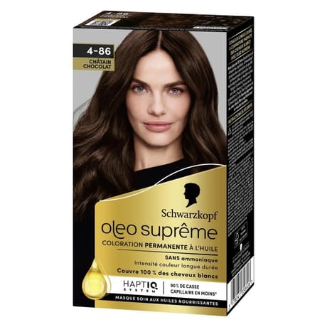 Schwarzkopf oleo suprême coloration permanente 4-86 châtain chocolat