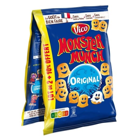 Monster munch salé 2 x 85g + 10% offert - 187g