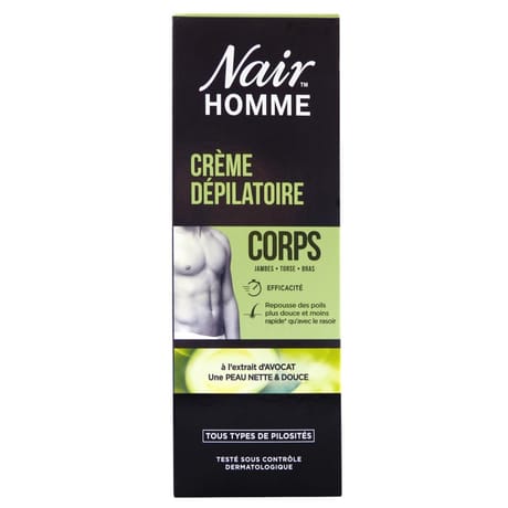 Nair crème dépilatoire homme corps 200ml