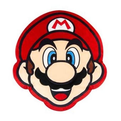 Coussin nintendo tête mario 40cm