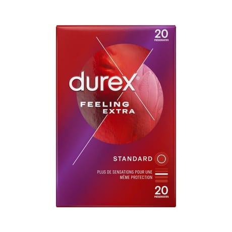 Durex préservatifs feeling extra standard x20