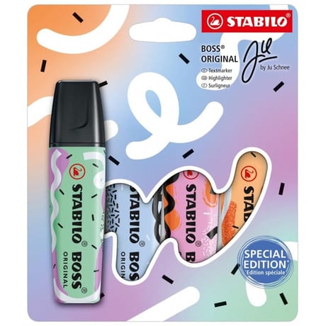4 surligneurs stabilo boss original by ju schnee