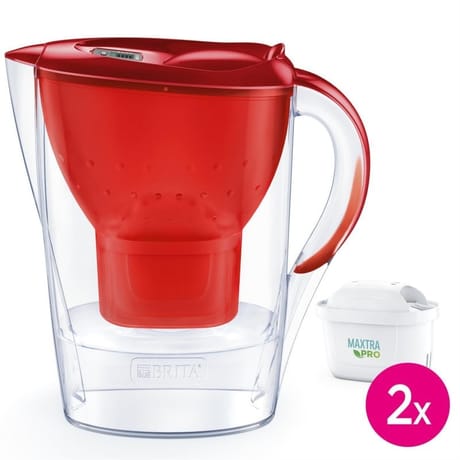 Brita carafe filtrante Marella rouge 2 mois Maxtra Pro 1051500