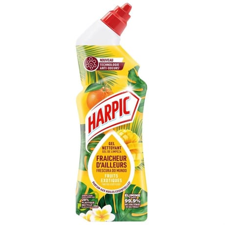 Harpic gel fraicheur d'ailleurs fruits exotiques 750 ml
