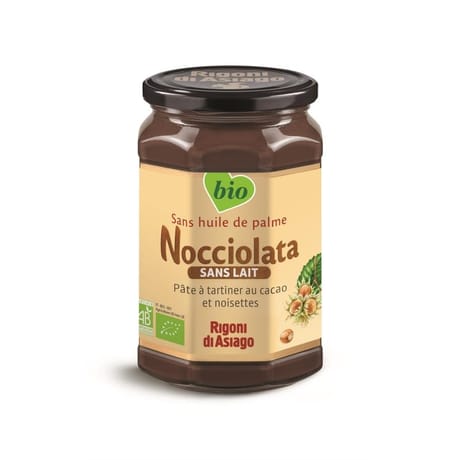 Nocciolata sans lait pâte à tartiner bio cacao noisettes 650g