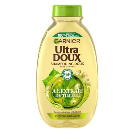 Garnier ultra doux shampoing doux extrait de tilleul 300 ml
