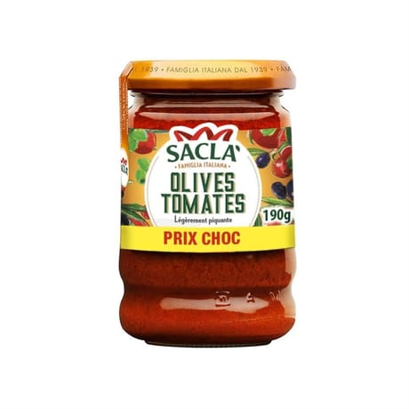 Sacla sauce olives et tomates - prix choc - 190g