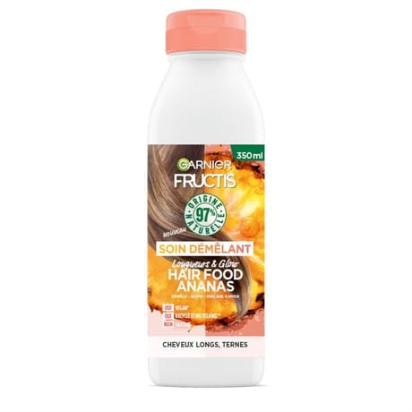Fructis hairfood soin démêlant cheveux longs ternes ananas 350ml