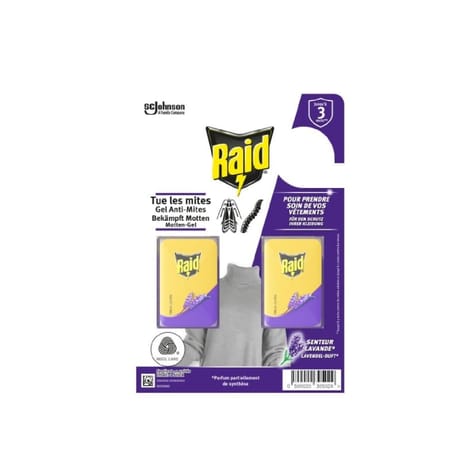 Raid gel anti mites senteur lavande