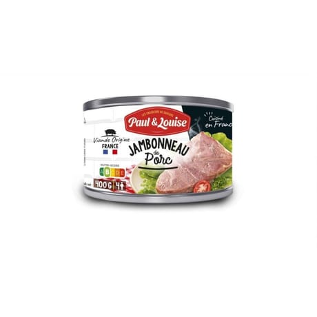 Paul & Louise jambonneau de porc 400g format 1/2 basse