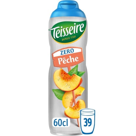 Teisseire sirop pèche zéro  60cl