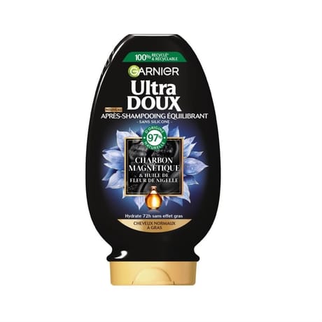 Ultra doux après-shampoing équilibrant charbon magnétique 200 ml