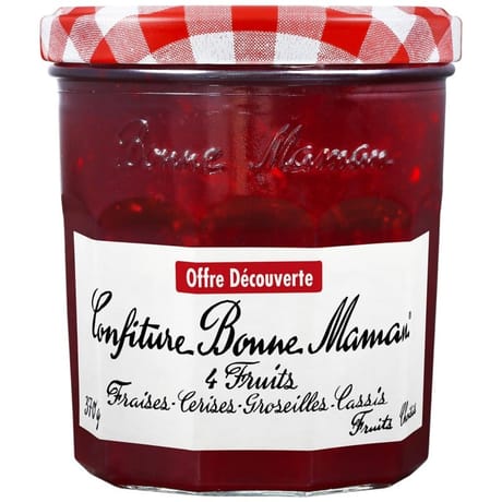 Bonne maman confiture 4 fruits  offre découverte 370g
