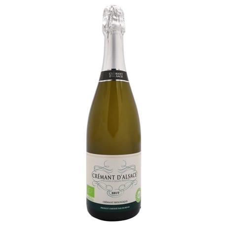 Crémant d'alsace bio brut 75cl 12.5%vol