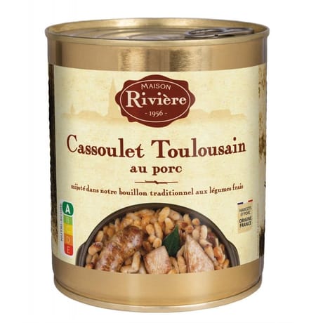 Maison riviere cassoulet toulousain au porc 840g