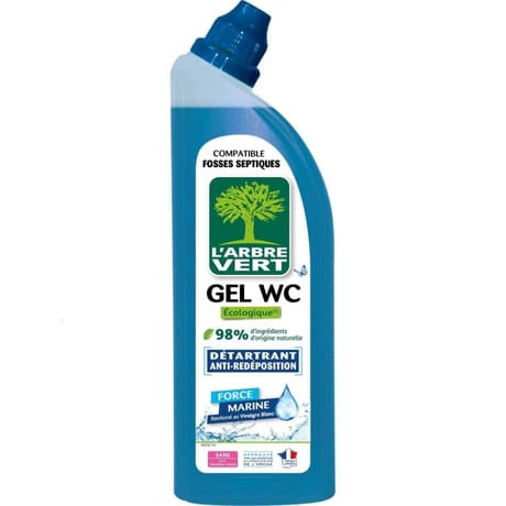 L'arbre vert gel wc écologique détartrant anti redéposition force marine