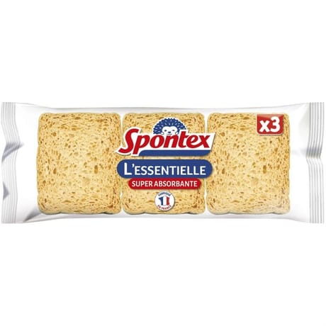 Spontex 3 éponges l'essentielles
