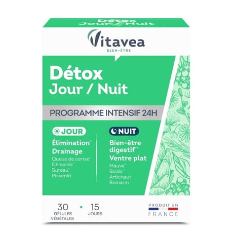 Vitavea détox jour nuit x 30 gélules 17g