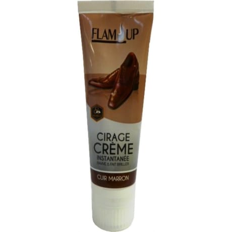 Flam up crème de cirage marron en tube de 75ml
