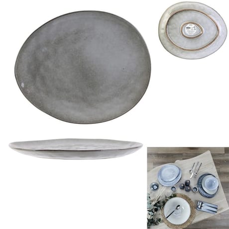 Assiette galet  27.5  x 2.3 x 23 cm