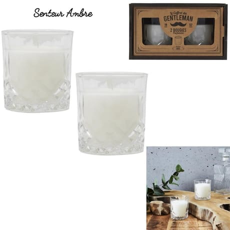 Bougies parfumées x2