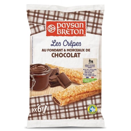 Paysan breton crêpes au fondant et morceaux de chocolat x6 180g