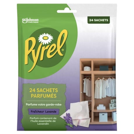 Pyrel sachets parfumés fraicheur lavande avec huile essentielle