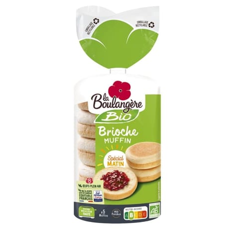 La Boulangère brioche muffin bio x5 250g