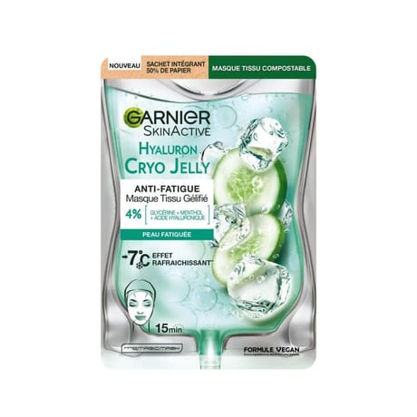 Garnier skinactive masque tissu gélifié anti-fatigue 15 min