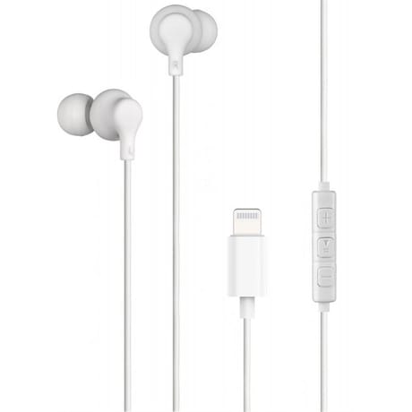 Bigben connected écouteurs filaire lightning recyclé blanc KPINTRAMFIRW