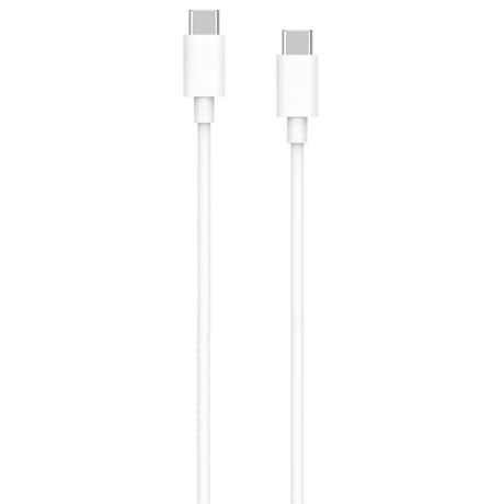 Wow câble usb c/ usb c 2m 3a blanc WCBLCC2MW