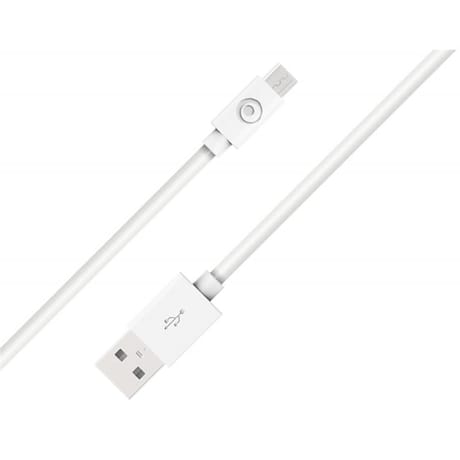 Bigben connected câble usb a/micro usb 3a 1.2m 2.1a recyclé blanc CBLMIC1M2RW