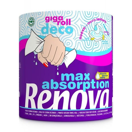 Renova essuie tout giga roll déco 1 rouleau