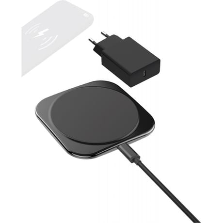 Bigben connected chargeur induction 15-7.5W + Chargeur usb c noir INDUCCS1575WB