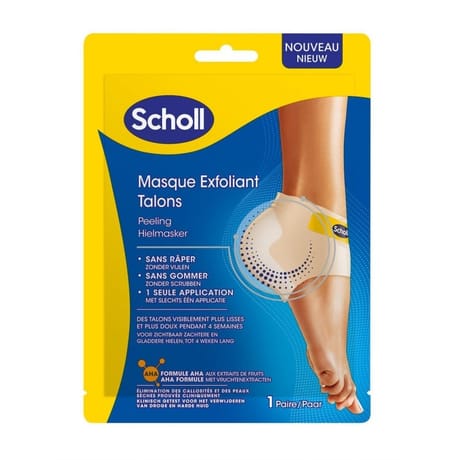 Scholl masque exfoliant talons peeling x1 paire