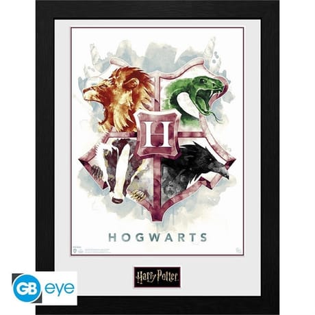 Tirage encadre harry potter "hogwarts aquarelle" (300)