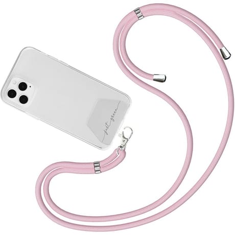Just green bandoulière universelle 100% recyclable Baby Pink