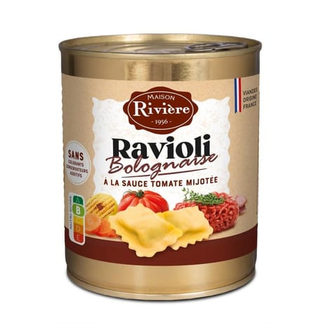Maison riviere ravioli bolognaise 800g