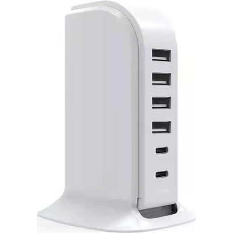 Bigben connected chargeur maison multi ports 4 usb a +2 usb c 40w blanc CHARGMULTIUSB4A2C