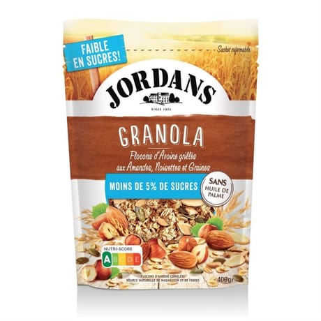 Jordans granola noisiette & graines - 5% sucres 400g